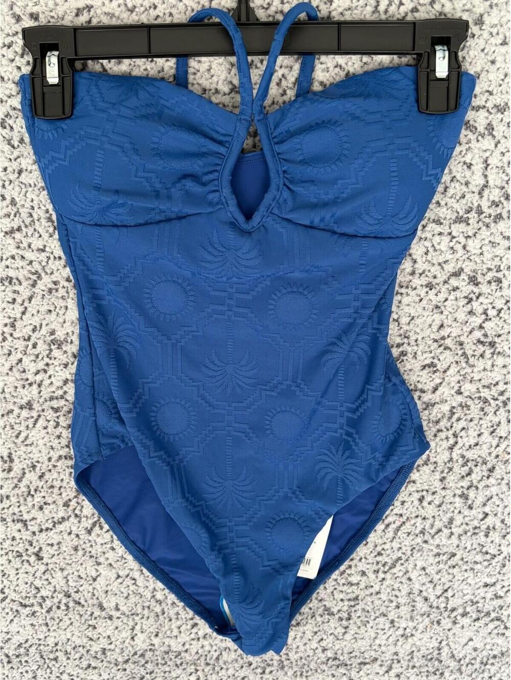 Seafolly Diamond Wire One Piece Swimsuit Ultramarine Blue US 4 NWT